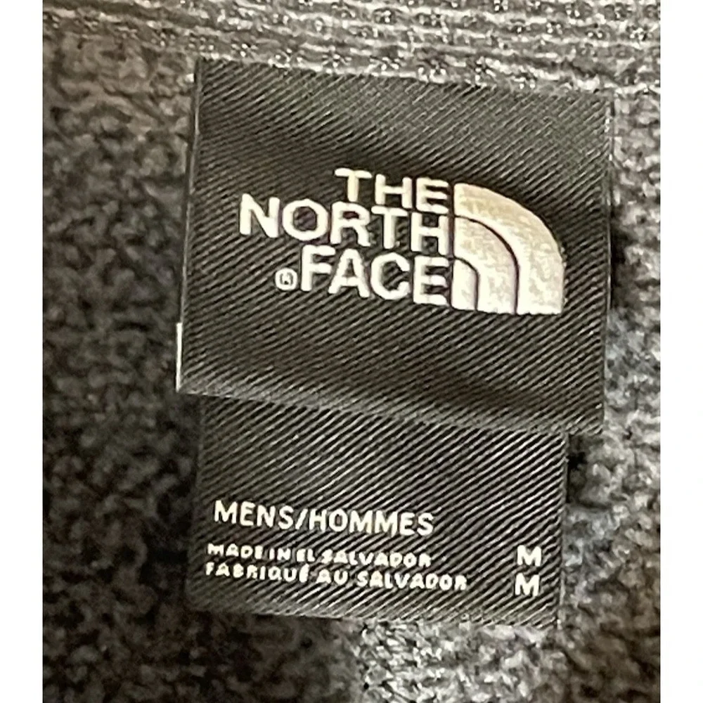 The North Face Men's Quarter Zip Pullover Medium Fleece Outdoor Dark Gray